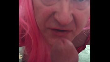 Cocksucking cumslut tranny sissy drew sucks a very big cock and always swallows… you next ?